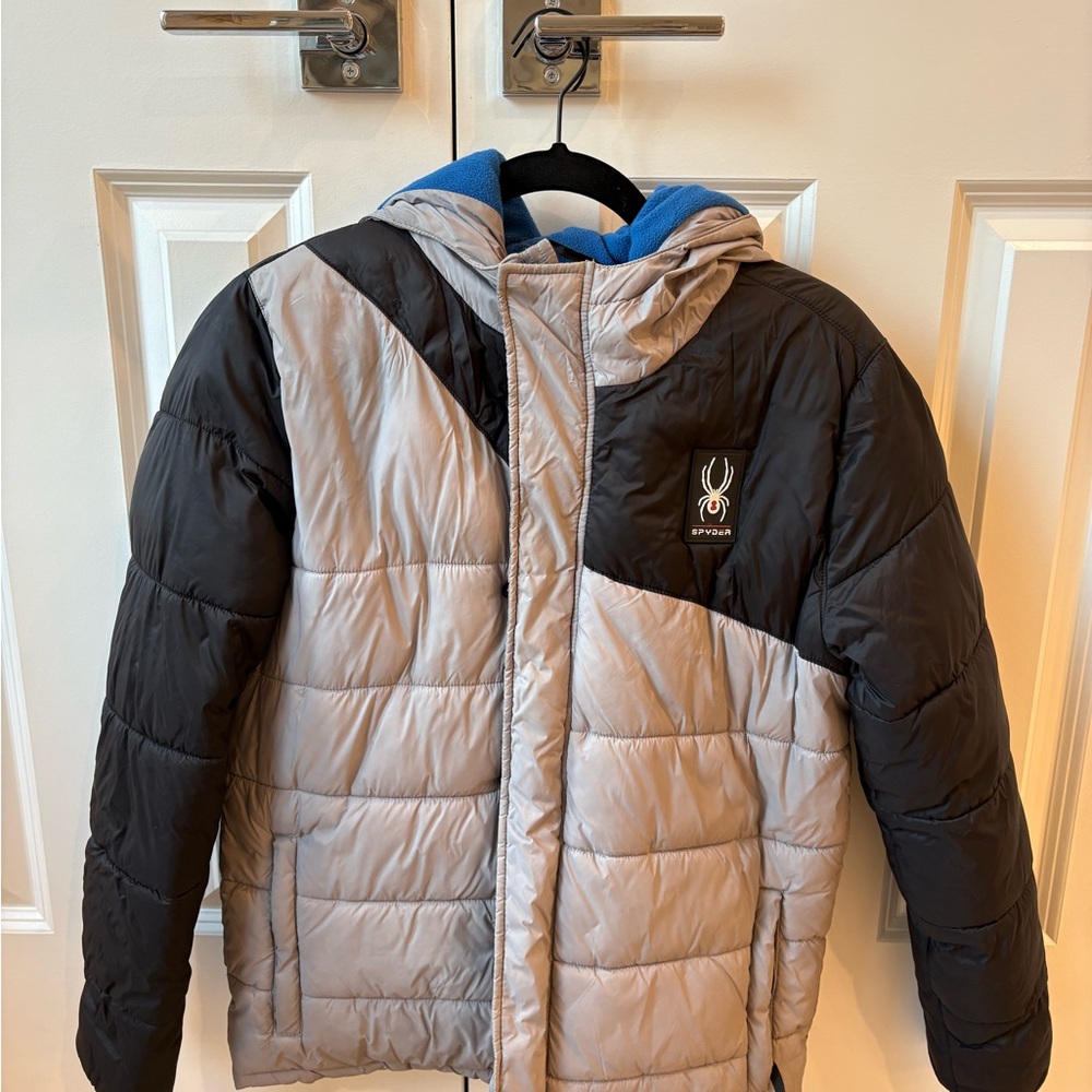Spyder Kids' Black and grey Puffer Jacket
